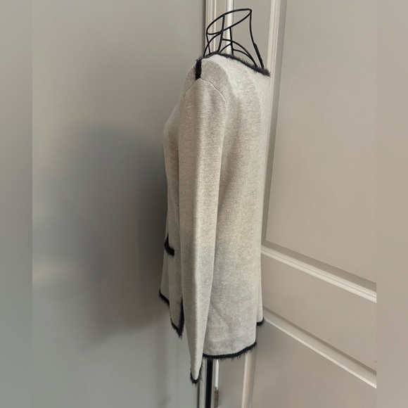 NIC+ZOE Fuzzy Knit Split Hem Tunic Sweater Size Small - Picture 3 of 5